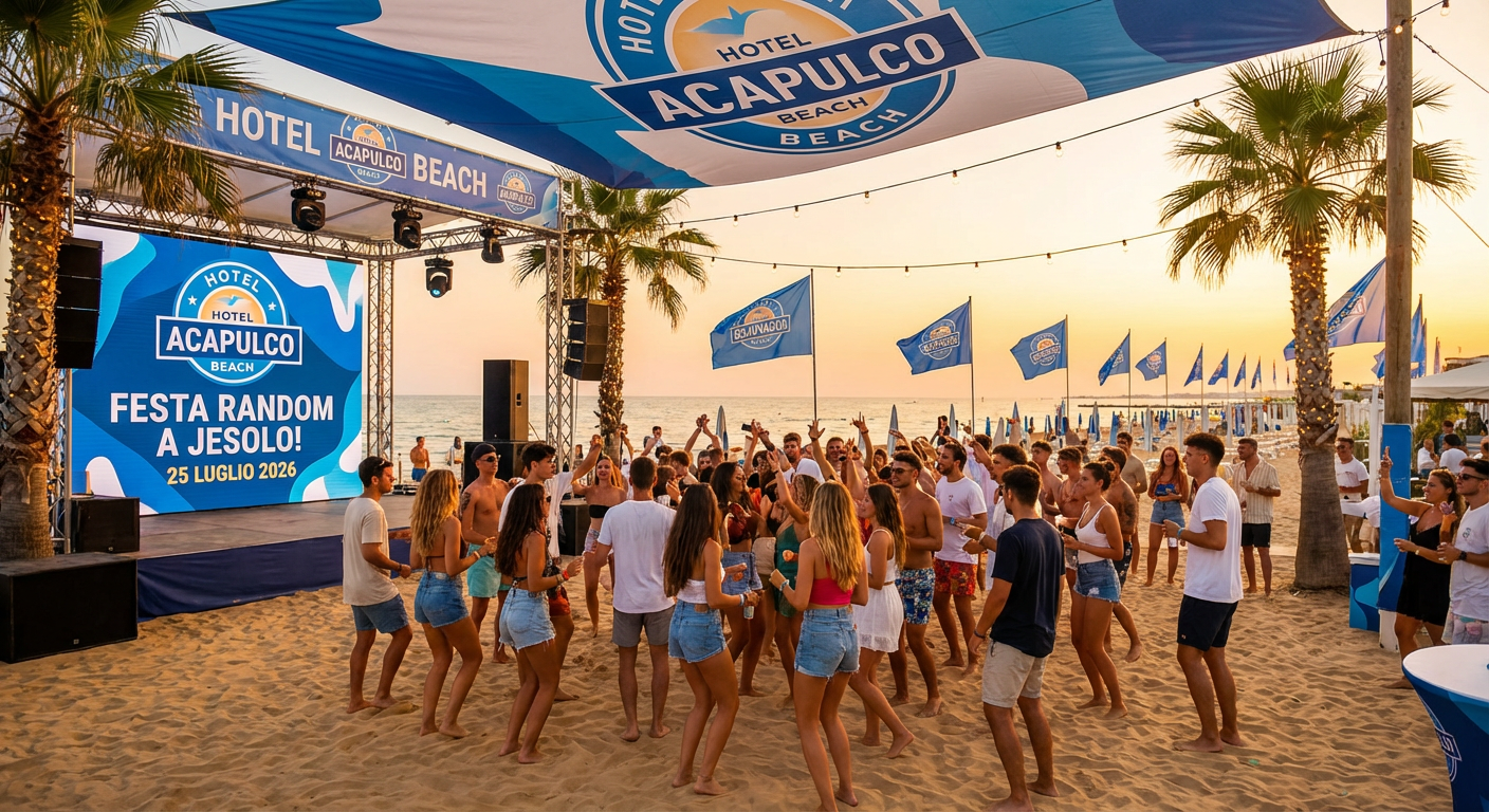 Random a Jesolo: la festa più imprevedibile dell’estate (25 luglio) + dove dormire per viverla senza stress