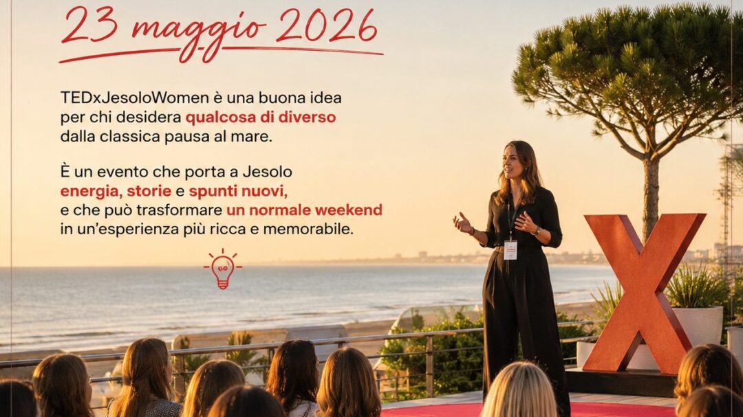 TEDxJesoloWomen il 23 maggio 2026: idee, ispirazione e un weekend speciale a Jesolo