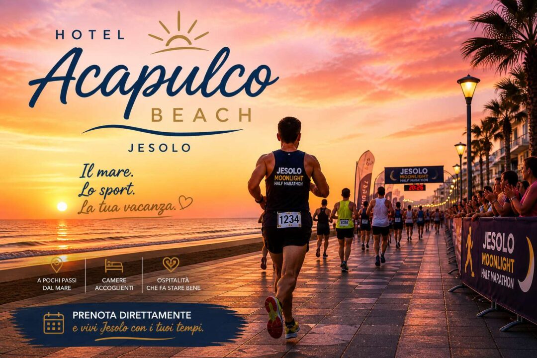 Jesolo Moonlight Half Marathon 2026: il 16 maggio torna la corsa più suggestiva della primavera
