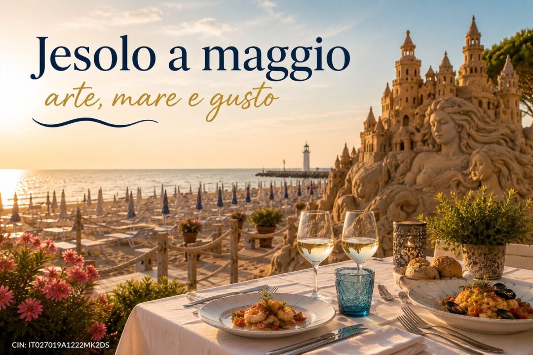 Jesolo Gourmet Festival e Sculture di Sabbia 2026: maggio tra mare, arte e gusto
